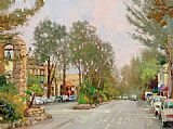 Thomas Kinkade Carmel Ocean Avenue II painting
